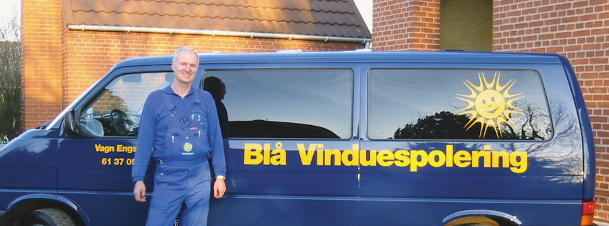 Blå Vinduespolering